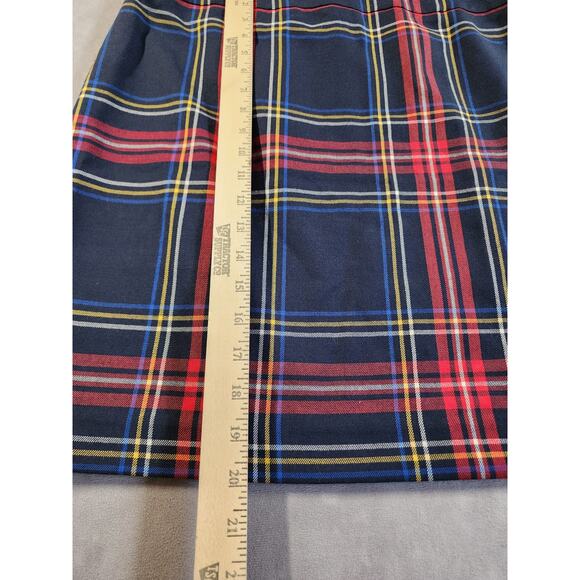 Talbots Tartan Plaid A-Line Skirt Women’s Size 10P Petite Wool Blend School NEW - Picture 6 of 11
